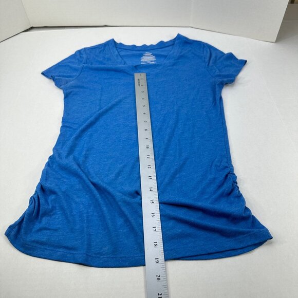 Athletic Works Women's Size Medium 8-10 T-Shirt V Neck Blue Preowned - Picture 8 of 10